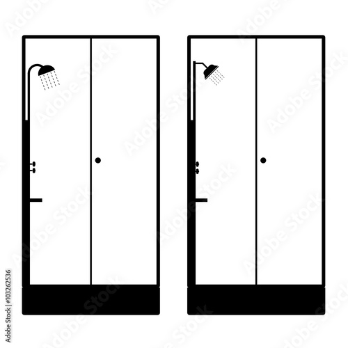 shower head black illustration