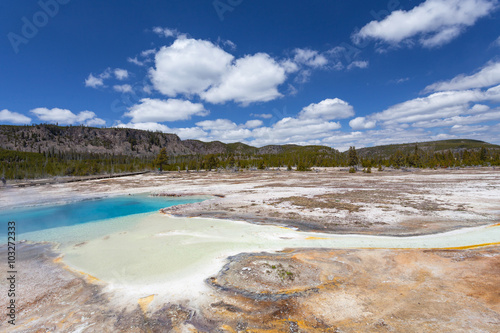 Biscuit basin Yellowstone National Park, Wyoming, United States of America