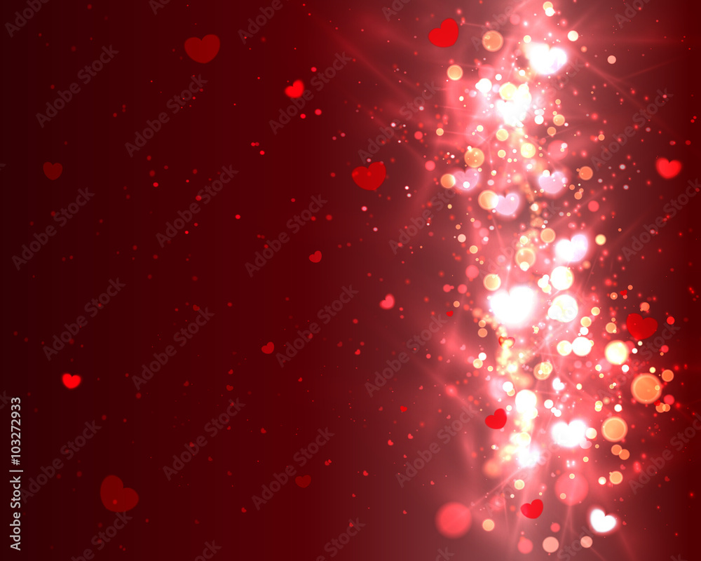 Glow Soft Hearts Valentines Day Background Glow Soft Hearts Valentines Day Background