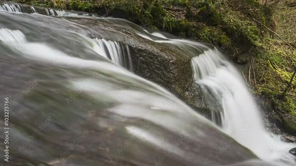 Wasserfall im Strümpfelbach im Zeitraffer Wasserfall im Strümpfelbach im Zeitraffer