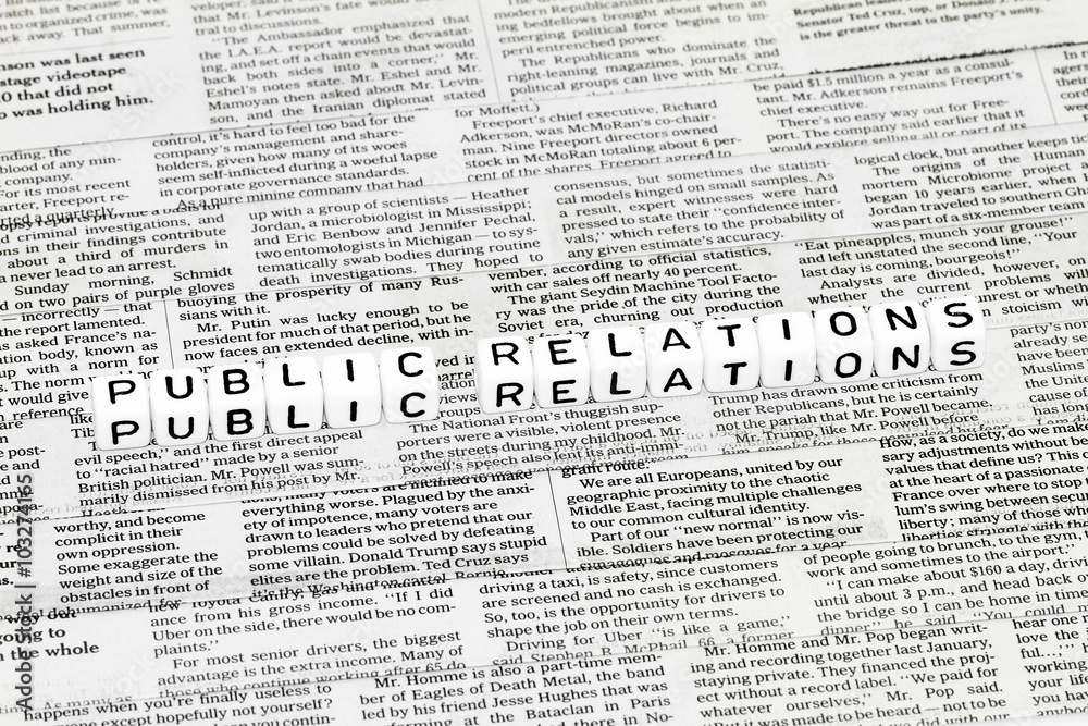Obraz premium Public relations