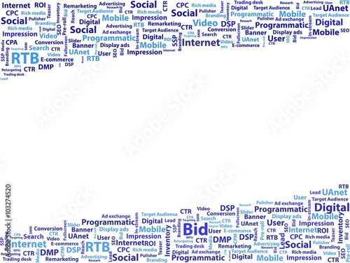 Online / Internet advertising background - Vector template