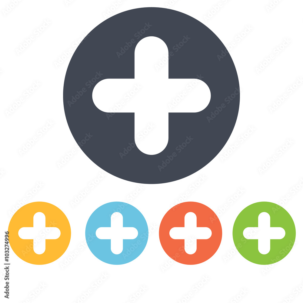 Obraz premium plus button icon