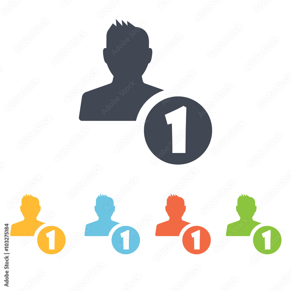 Obraz premium add a new contact icon