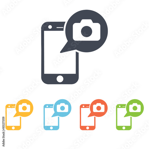 make foto with phone icon
