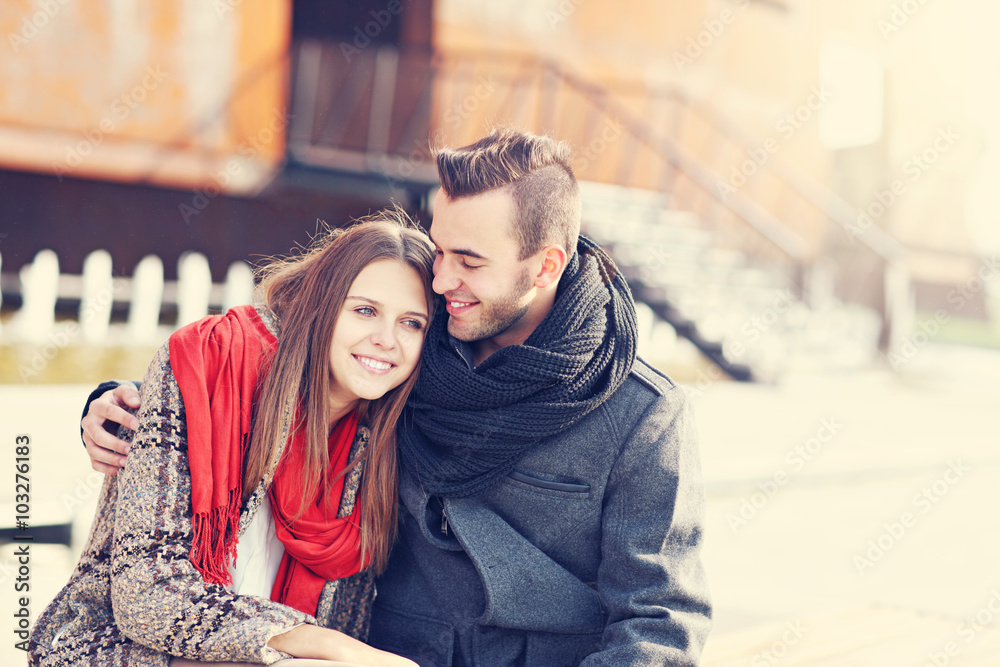 Fototapeta premium Young romantic couple