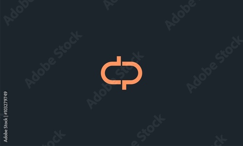 Fotografie initial dp logo icon design template elements