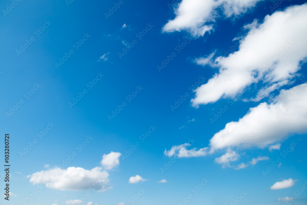 Fototapeta premium White clouds in the sky