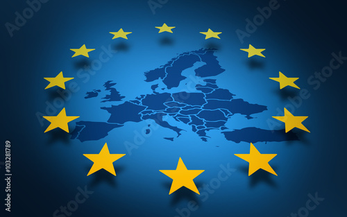 Union européenne Europe drapeau européen ou parlement européen 2023 photo