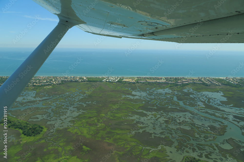 Fototapeta premium Flying over Florida