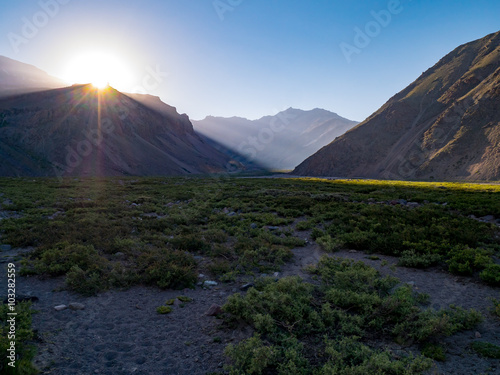 Sunrise in the Andes