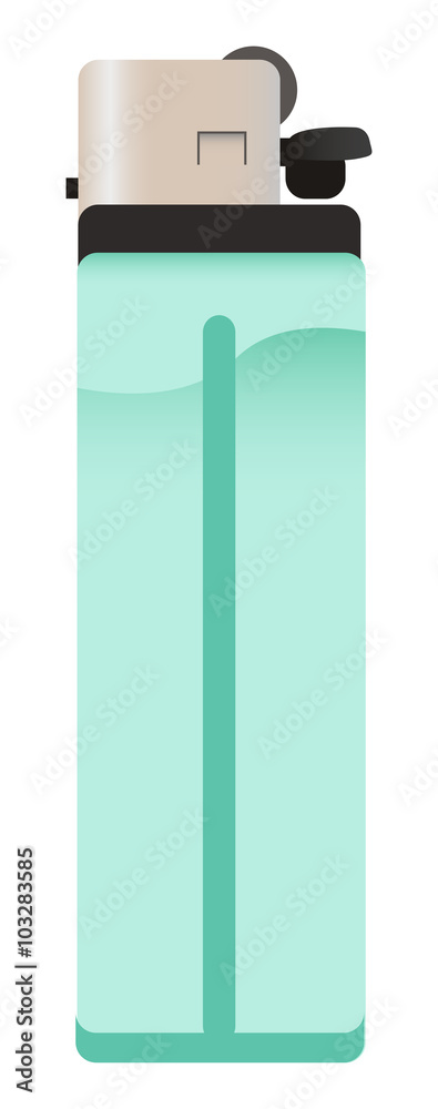 Vector icon of cigarette lighter Vector icon of cigarette lighter