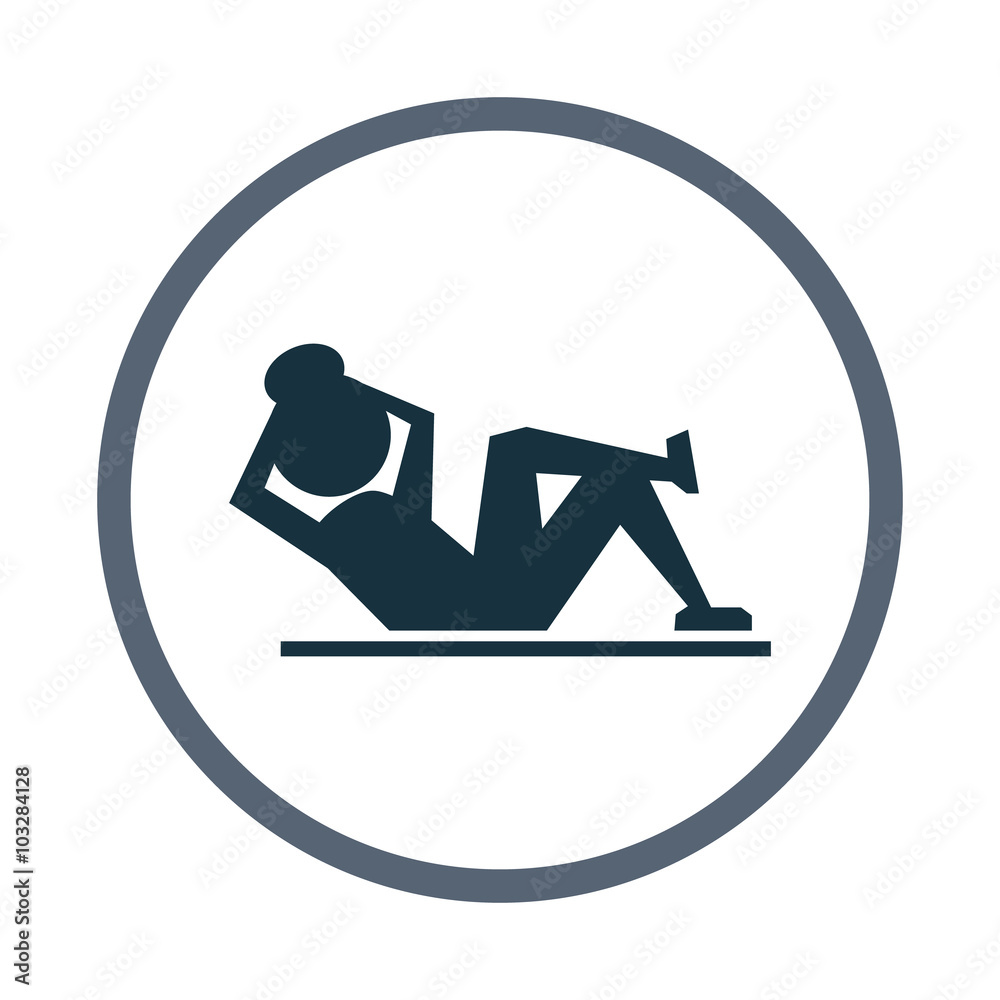 Sport exercise icon