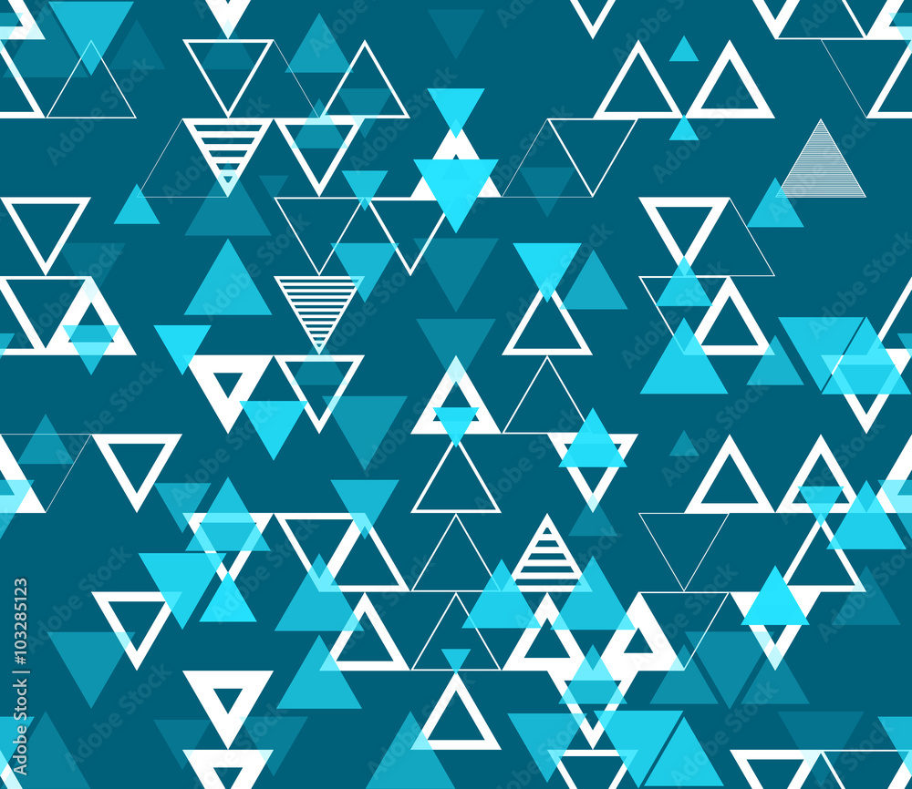 Seamless geometric pattern with triangles. Seamless geometric pattern with triangles.