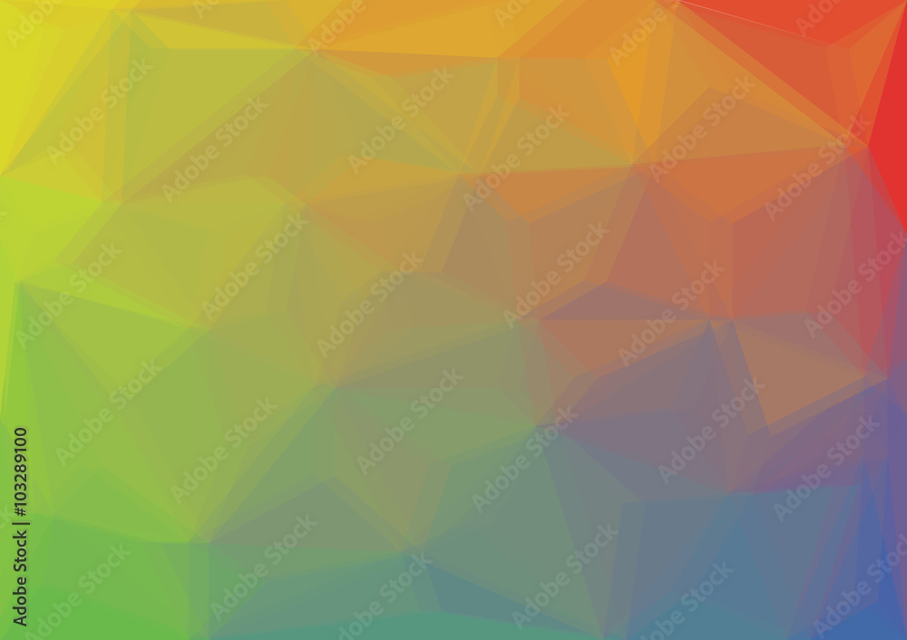  low poly / polygon background  - color spectrum illustration