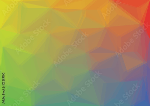  low poly / polygon background  - color spectrum illustration
