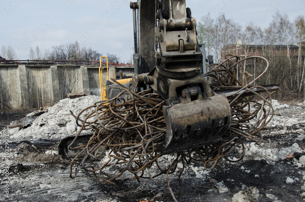 Fototapeta premium Recycling of scrap metal