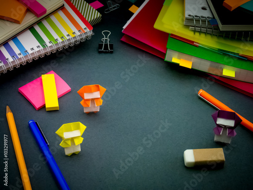 Little Origami Ninjas Helping Your Work on Your Desk When You Ar