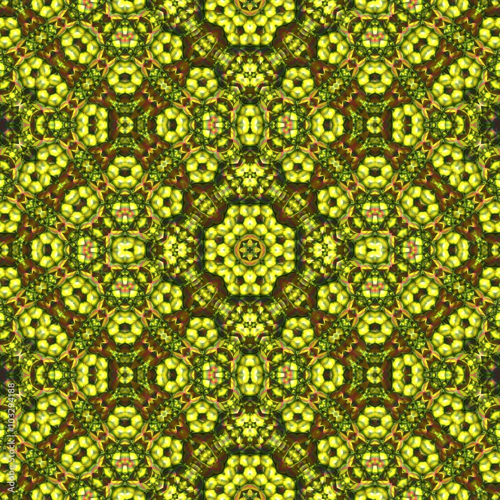 Seamless pattern with green and red details Seamless pattern with green and red details
