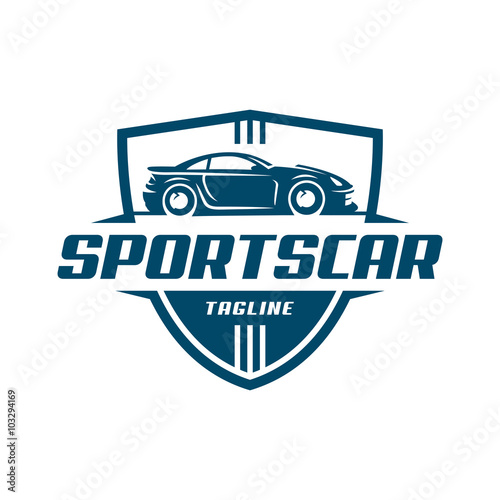 Car logo template, sports car