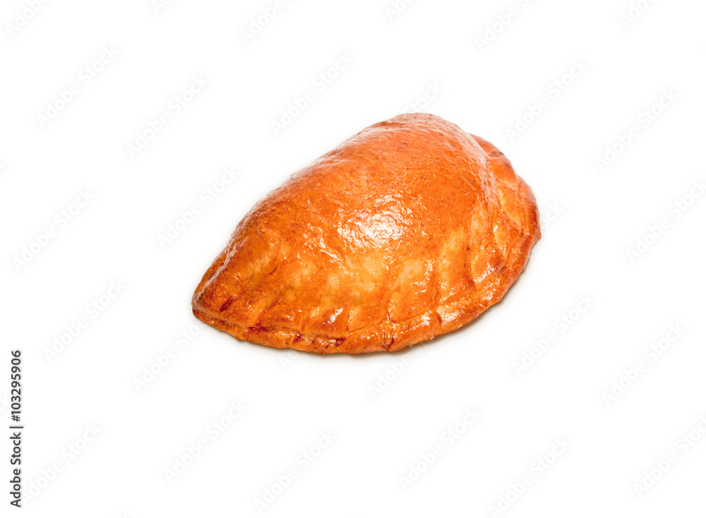 Gourmet pie on a white background Gourmet pie on a white background