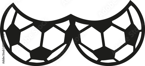 Soccer balls as boobs