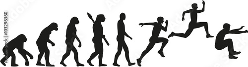 Triple jump Dreisprung Evolution