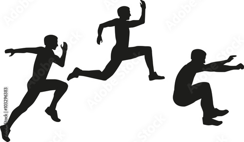 Triple jump icon Dreisprung