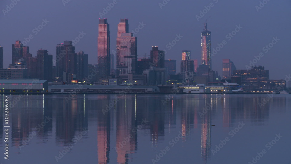 New York City Hudson River Morning Twilight 6 New York City Hudson River Morning Twilight 6