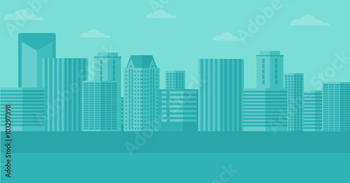 Background of modern city.