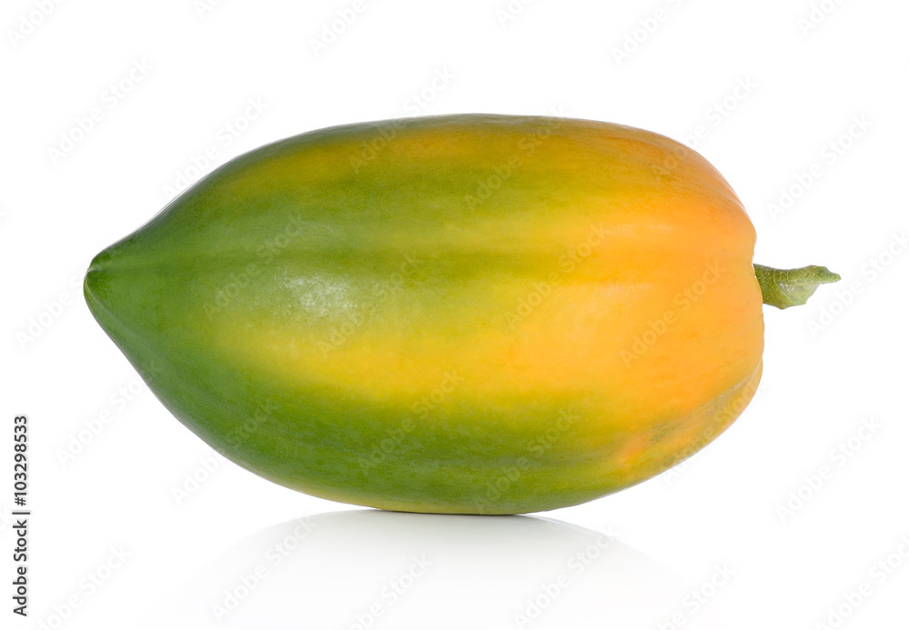 ripe papaya isolated on a white background ripe papaya isolated on a white background