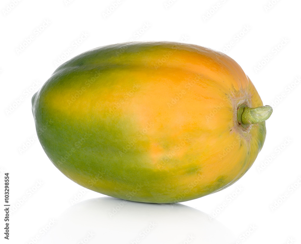 ripe papaya isolated on a white background ripe papaya isolated on a white background