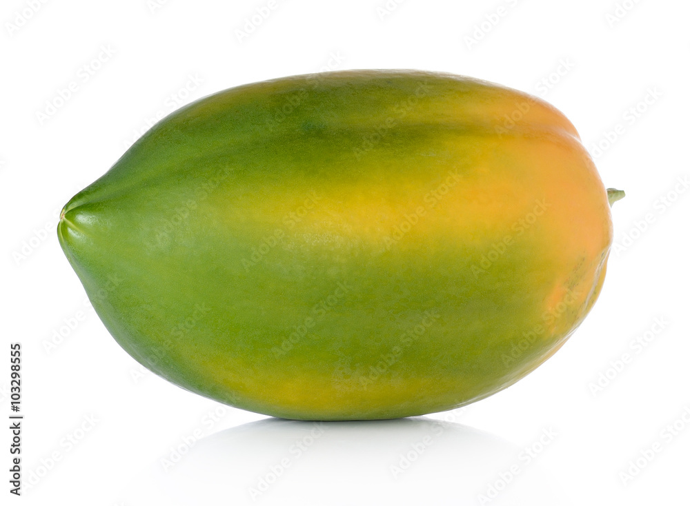ripe papaya isolated on a white background ripe papaya isolated on a white background