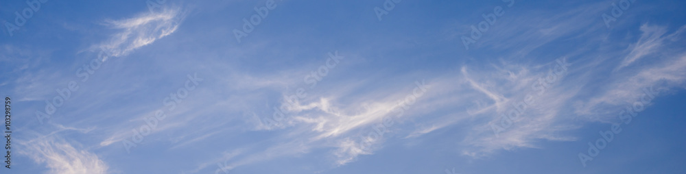 Sky and clouds banner