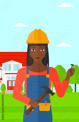 Cheerful repairer engineer.
