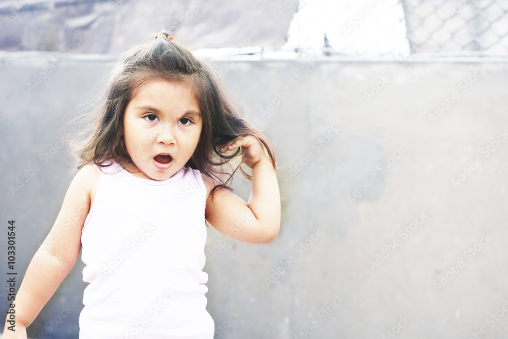 Surprised latin child Surprised latin child