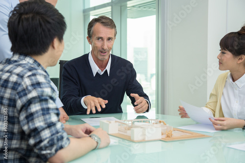 Office people in meeting