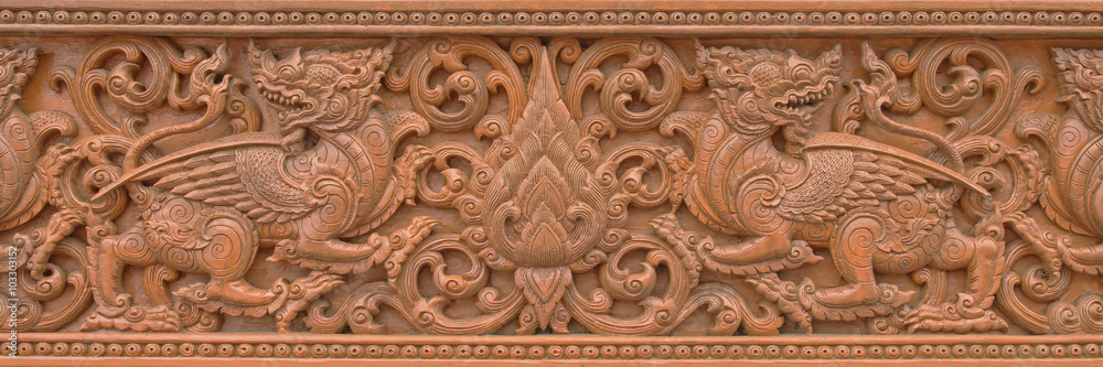 Wooden carved thai style