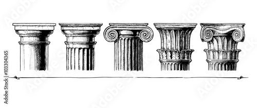 Types of capital. Classical order. photo