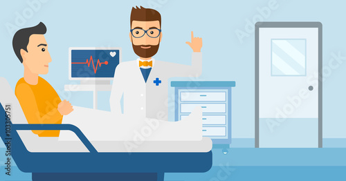 Doctor visiting patient.