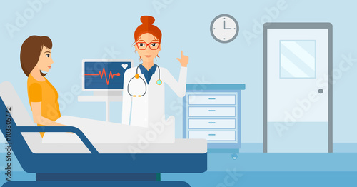 Doctor visiting patient.