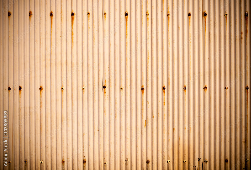 Fototapeta premium Rusty Corrugated Metal Texture