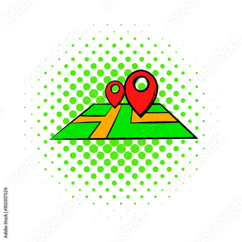 Map comics icon