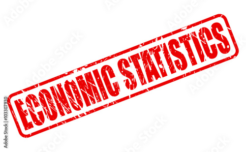 ECONOMIC STATISTICS red stamp text