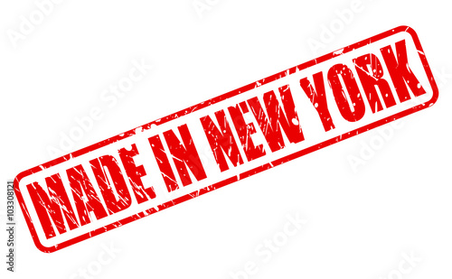 MADE IN NEW YORK RED STAMP TEXT