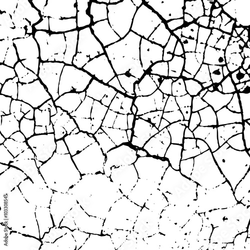 Cracked texture white and black