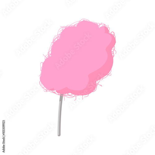 Pink candy floss cartoon icon