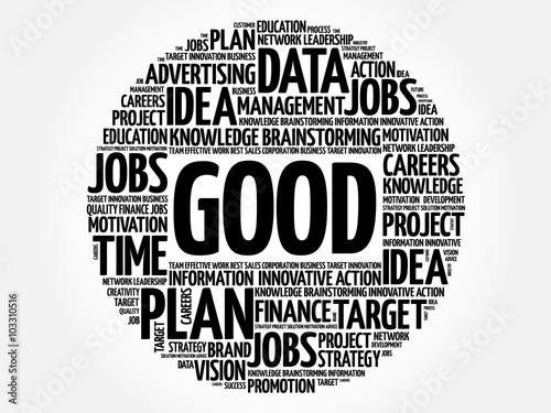 GOOD word cloud, business concept