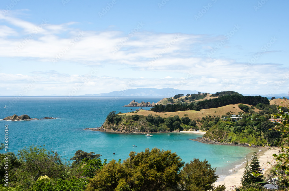 View towards Auckland, New Zealand from Waiheke Island