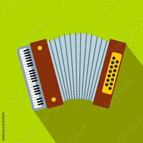 Retro accordion flat icon